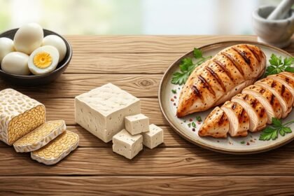 Mudah Dicari dan Murah, Ini 7 Makanan Dengan Tinggi Protein (Foto: GeminiAI)