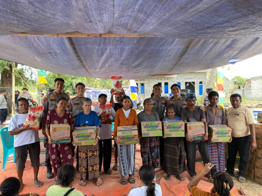 Duka Gempa NTT, Mahasiswa S2 STIK Polri Ulurkan Tangan untuk Penyintas