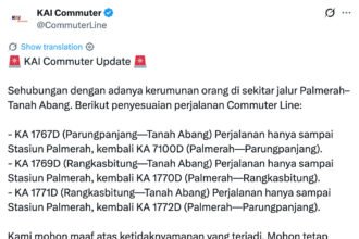 Kawasan Senayan Memanas, KRL Rangkasbitung-Tanah Abang Tertahan, Rute Kereta Hanya Sampai Palmerah