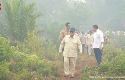 Karhutla Kalimantan, Prabowo Perintahkan TNI-Polri Turun ke Empat Provinsi
