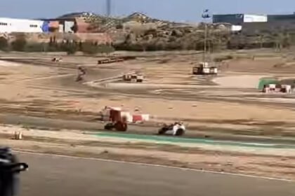 Momen Pebalap Indonesia Veda Ega Pratama dan Mario Aji Latihan Bareng Alex dan Marc Marquez