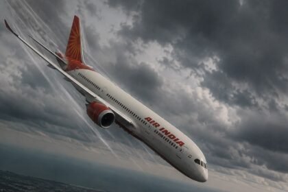 Mencekam! Pesawat Air India Sempat Turun 300 Kaki, Pilot Dinyatakan Positif Marijuana (Foto: GptAI)