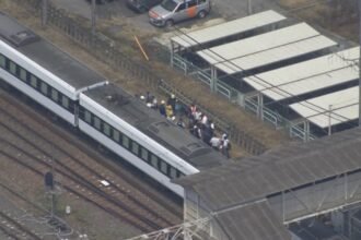 4 Pekerja Tewas Ditabrak Kereta Ekspres di Jepang, Insiden Langka Terjadi (Foto: TangkapanLayar/Youtube/APT)