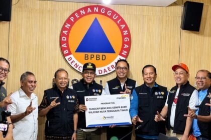 Bank Mandiri, Pemprov Bali, NTB & NTT Bersinergi Tangani Bencana via Mandiri Peduli