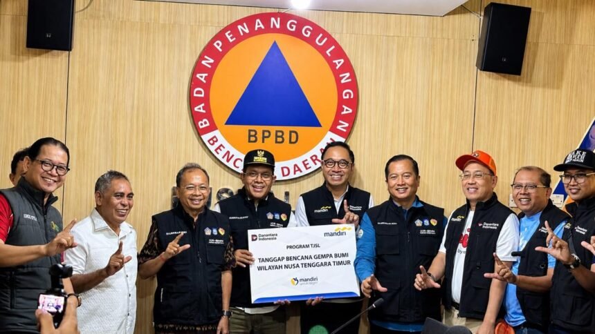 Bank Mandiri, Pemprov Bali, NTB & NTT Bersinergi Tangani Bencana via Mandiri Peduli