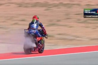 Drama Mesin Yamaha Meledak di Aragon, Fabio Quartararo: "Sejak Start Sudah Nyaris Mogok"
