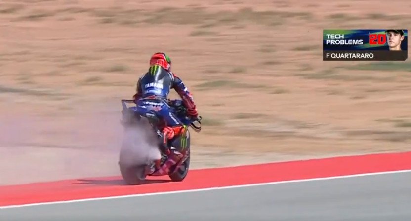 Drama Mesin Yamaha Meledak di Aragon, Fabio Quartararo: "Sejak Start Sudah Nyaris Mogok"