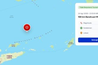 Gempa Magnitudo 6,2 Guncang Barat Laut Maluku Barat Daya, Kedalaman 10 Km