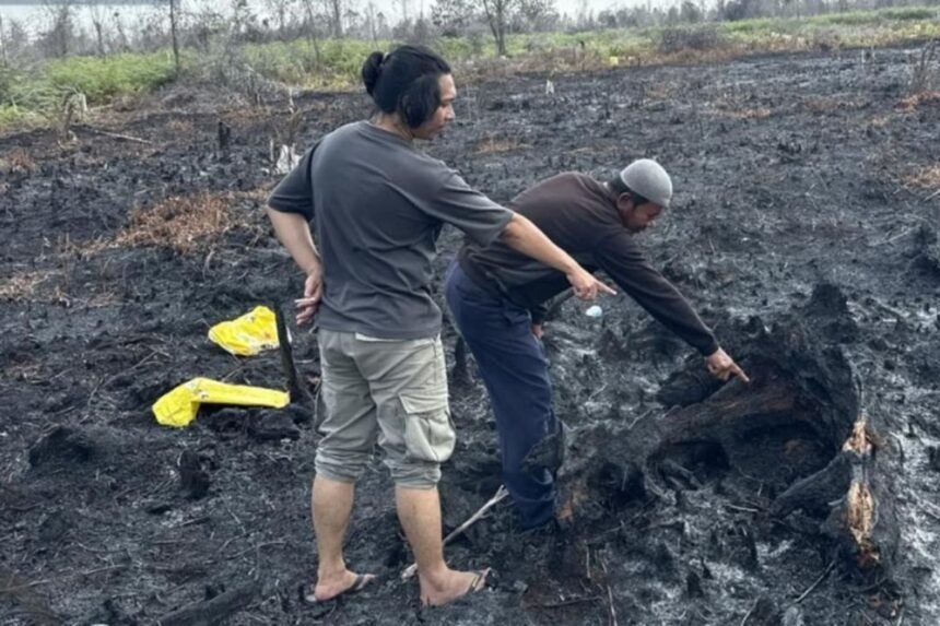 2 Petani di Bengkalis Diringkus Polisi Karena Nekat Bakar Lahan Demi Kebun Sawit