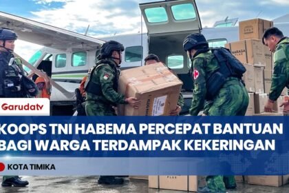 Koops TNI Habema Kirim Bantuan Kemanusiaan untuk Korban Kekeringan di Tiga Distrik Papua Tengah
