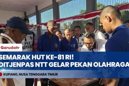 Ditjenpas NTT Semarakkan HUT Ke-81 RI, Gelar Pekan Olahraga Bagi Warga Binaan