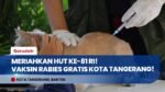 Meriahkan HUT Ke-81 RI, Pemkot Tangerang Gelar Layanan Vaksin Rabies Gratis Bagi Anabul