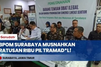 BPOM Surabaya Musnahkan Ratusan Ribu Pil Tramadol Ilegal Senilai Rp540 Juta