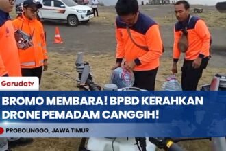 Tembus Medan Sulit Karhutla Gunung Bromo, BPBD Probolinggo Kerahkan Drone Pemadam