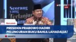 Presiden Prabowo Hadiri Peluncuran Buku Setengah Abad Bahlil Lahadalia di Djakarta Theatre