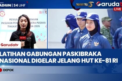 Jelang HUT Ke-81 RI, Paskibraka Nasional Matangkan Latihan Gabungan