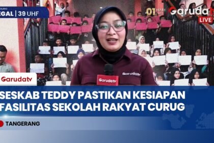 Seskab Teddy dan Mensos Tinjau Sekolah Rakyat di Curug Tangerang