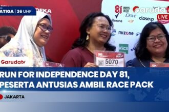 Antusiasme Peserta Ambil Race Pack Run for Independence Day 81
