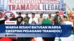 Resah Obat Keras Merusak Pemuda, Ratusan Warga Tanah Abang Sweeping Pedagang Tramadol