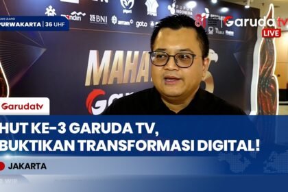 Makna Mahayuga di HUT Ke-3 Garuda TV, Dirut: Simbol Awal Perjalanan Menyongsong Masa Depan