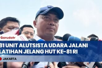 Jelang HUT Ke-81 RI, 81 Alutsista Udara Jalani Latihan di Istana