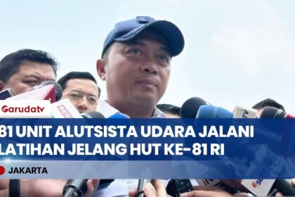 Jelang HUT Ke-81 RI, 81 Alutsista Udara Jalani Latihan di Istana