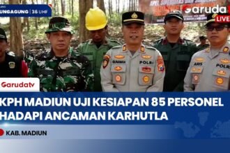 KPH Madiun Gelar Simulasi Penanganan Karhutla Libatkan 85 Personel