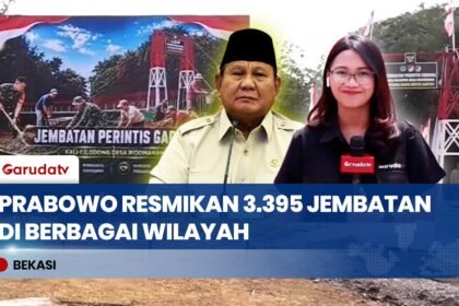 Presiden Prabowo Resmikan 3.395 Jembatan, Perkuat Konektivitas Daerah