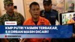 KMP Putri Yasmin Terbakar di Selat Lombok, 212 Orang Dievakuasi & 5 Orang Masih Dicari