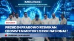 Presiden Prabowo Resmikan Ekosistem Motor Listrik Nasional (Molinas) di Cikarang