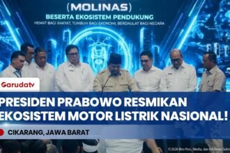 Presiden Prabowo Resmikan Ekosistem Motor Listrik Nasional (Molinas) di Cikarang