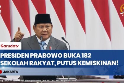 Putus Lingkaran Kemiskinan, Presiden Prabowo Resmikan Total 182 Sekolah Rakyat!
