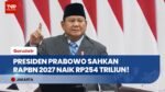 Presiden Prabowo Targetkan Belanja Negara Rp4.097,2 Triliun dalam RAPBN 2027!
