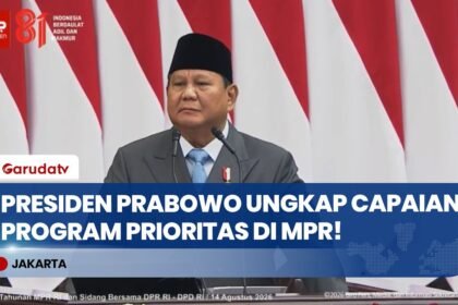 Pidato Kenegaraan Sidang Tahunan MPR 2026: Presiden Prabowo Paparkan Capaian & Program Utama