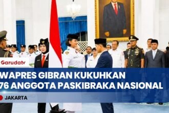 Wapres Gibran Resmi Pengukuhan 76 Anggota Paskibraka 2026 di Istana Negara