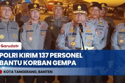 Polri Kirim 137 Personel Bantuan dan Posko Darurat Tanggap Gempa M 7,7 NTT