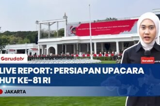 Live Report: Suasana & Persiapan Istana Merdeka Jelang Upacara HUT ke-81 Kemerdekaan RI