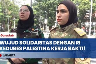 Bentuk Solidaritas! Kedubes Palestina Gelar Kerja Bakti Bersama Warga Sambut HUT ke-81 RI