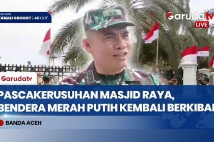 Pascakerusuhan, Banda Aceh Kembali Dihiasi Ratusan Bendera Merah Putih