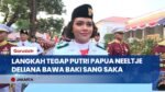 Putri Papua Neeltje Deliana Dipercaya Bawa Baki Saat Penurunan Bendera