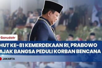 Prabowo Ajak Peserta Upacara Doakan Korban Bencana di HUT Ke-81 RI