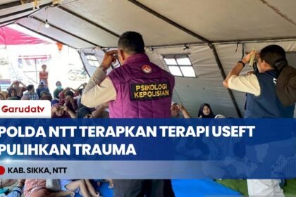 Pulihkan Trauma Korban Gempa NTT, Polda NTT Berikan Terapi USEFT untuk Penyintasan Bencana