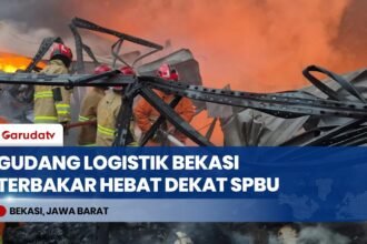 Gudang Logistik di Bekasi Utara Ludes Terbakar, Warga Panik Karena Dekat SPBU