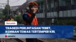 Pria Paruh Baya Tewas Tertemper KRL di Perlintasan Tanpa Perlintasan Tebet