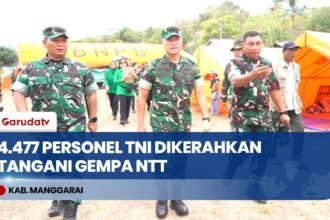 Mayjen Piek Budyakto Sambangi Pengungsi Nanga Banda, Pastikan Dapur Umum Gempa NTT Siaga 24 Jam