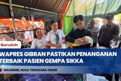 Wapres Gibran Besuk Pasien Gempa M 7,7 di RSUD TC Hillers Maumere, Pastikan Layanan Maksimal