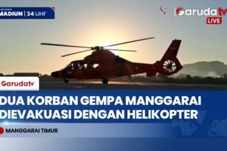 Gunakan Helikopter, Tim SAR Gabungan Evakuasi Udara Dua Korban Kritis Gempa NTT