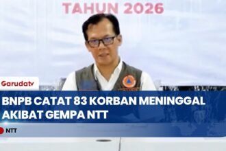 UPDATE Gempa NTT: Korban Meninggal Capai 83 Jiwa, 110 Ribu Warga Masih Mengungsi