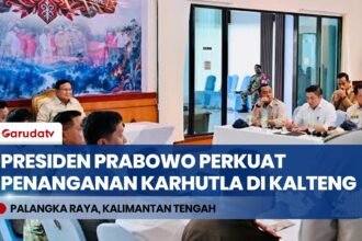 Kunker ke Palangka Raya, Presiden Prabowo Perkuat Penanganan Karhutla di Kalteng