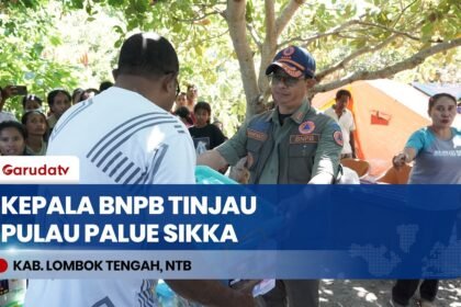 Tinjau Pulau Palue, Kepala BNPB Pastikan 954 Ton Bantuan Logistik Gempa NTT Terdistribusi